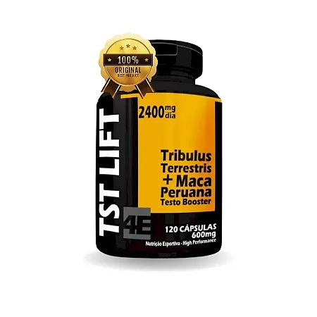 TST Lift Tribulus + Maca Peruana 600mg 120 cápsulas - 4 Elementos