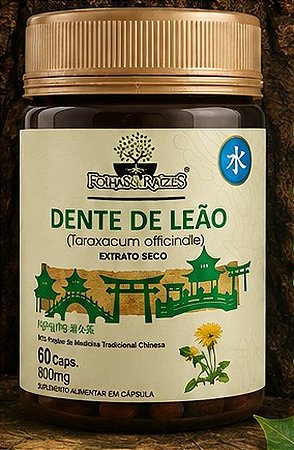 Dente de Leão 800mg 60 cápsulas - Folhas e Raízes