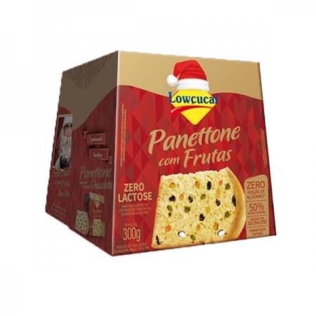 Panettone c/ Frutas Zero Açúcar Zero Lactose 300g - Lowçúcar