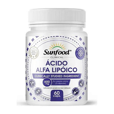 Ácido Alfa Lipóico 600mg 60 cápsulas - Sunfood