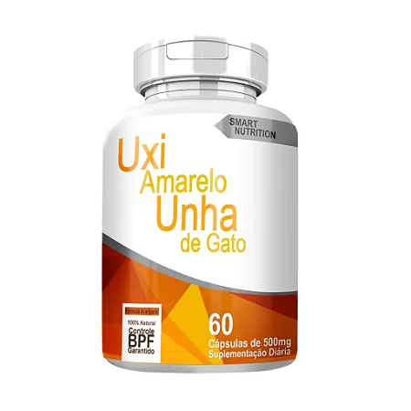 Uxi Amarelo + Unha de Gato 500mg 60caps - 4 Elementos