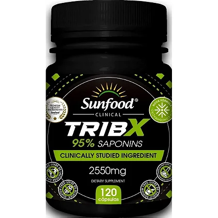 TribX 95% Saponinas 2550mg 120 cápsulas - Sunfood