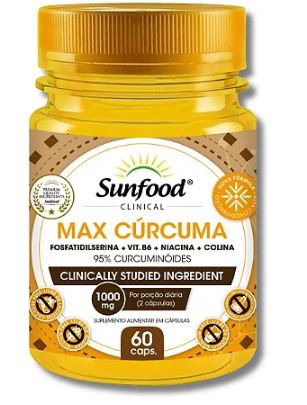 MAX CURCUMA 1000MG 60 CAPS SUNFOOD