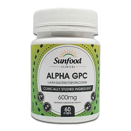 Alpha GPC 600mg 60 cápsulas - Sunfood