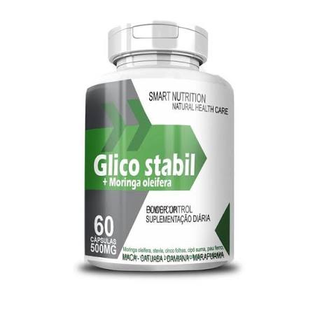 Glico Stabil + Moringa Oleifera 500mg 60 Caps 4 Elementos