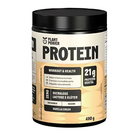 Proteína Vegetal Baunilha 490g - Plant Power