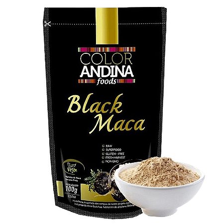 Maca Peruana Preta em Pó Vegana 100g - Color Andina
