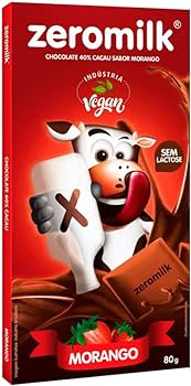 ZEROMILK CHOCOLATE SEM LACTOSE MORANGO 80G GENEVY