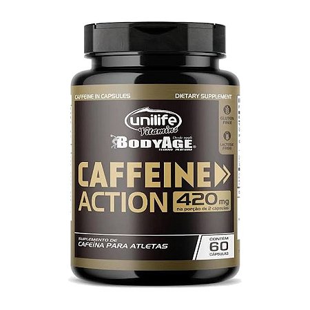 Cafeína 400mg 60 cápsulas - Unilife