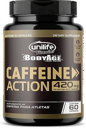 Cafeína 400mg - 60 Caps - Unilife