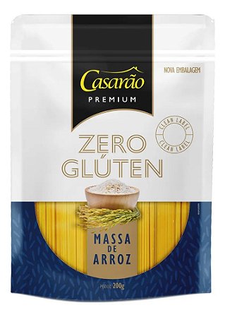 Espaguete Massa de Arroz Zero Glúten 200g - Casarão