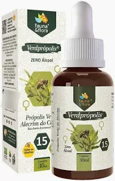 PRÓPOLIS VERDE ALECRIM DO CAMPO 15% 30 ML FAUNA &FLORA