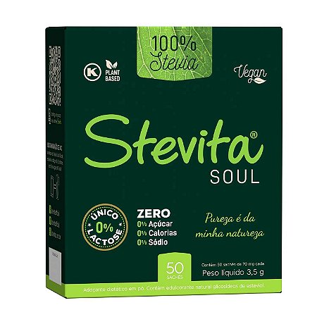 Adoçante Stevita Soul Vegan 50 Env. 70mg