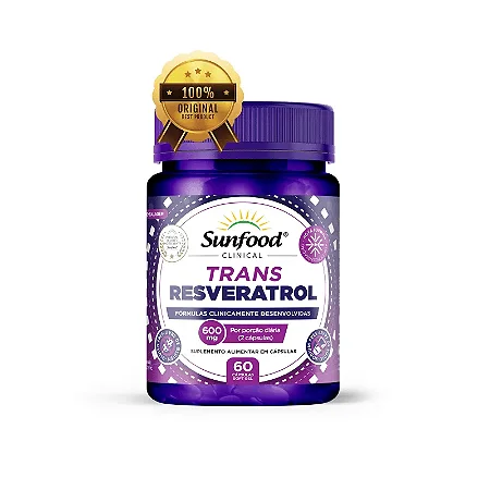 TRANS RESVERATROL 60 CAPS 600 MG SUNFOOD