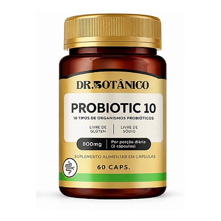 Probiotic 10 800mg 60 cápsulas - Dr. Botânico
