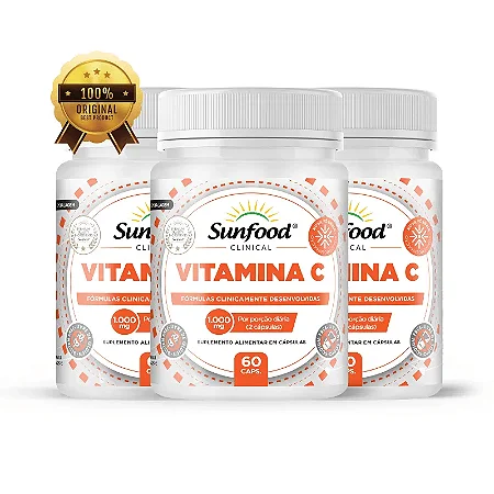 Vitamina C 60 Caps 1000mg Sunfood