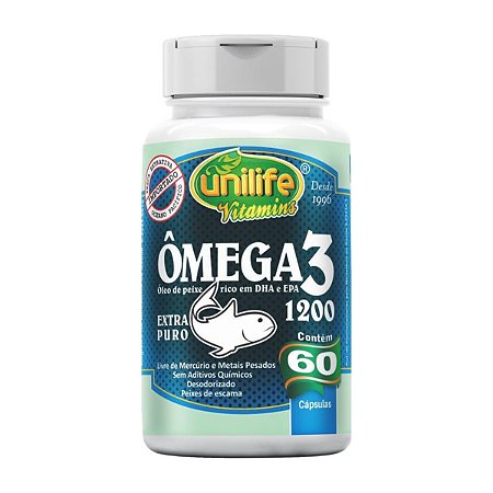 Ômega 3 1200mg 120 cápsulas - Unilife