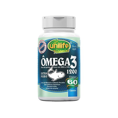 Ômega 3 1200mg 120caps - Unilife