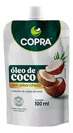 Óleo de Coco s/ Sabor Pouch 100ml - Copra