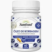 Óleo de Borragem 2000mg 60caps - Sunfood