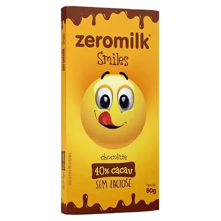 ZEROMILK SMILES 40% CACAU C/6 80g
