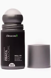 Desodorante Roll On Prata Coloidal 55ml - Almacura