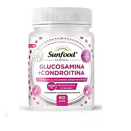 Glucosamina Condroitina + Collagen Tp. 2 60caps 1082mg - Sunfood