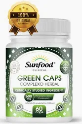 COMPLEXO HERBAL ERVAS E ALGAS GREEN 60 CAPS 600MG SUNFOOD