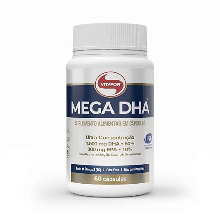 Mega DHA Ômega 3 60 cápsulas - Vitafor
