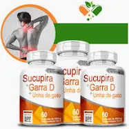 Sucupira + Unha de Gato + Garra D 100caps 500mg - Granflora