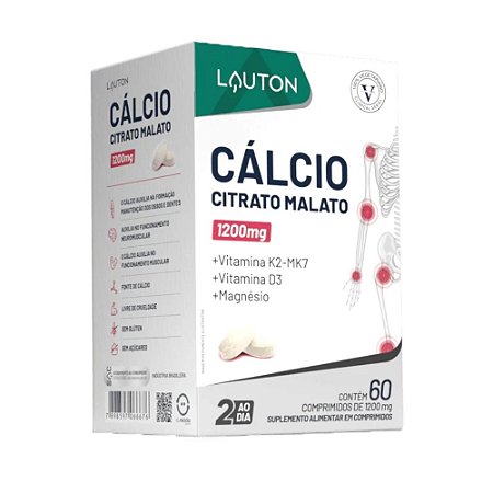 Cálcio Citrato Malato Calcitrax 60 Comprimidos (Clinical Series) - Lauton