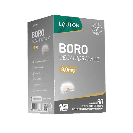 Boro Decahidratado 8mg 60 comprimidos Clinical Series - Lauton