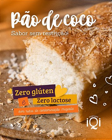 PAO DE COCO - S/GLUTEN - 260g - IQI
