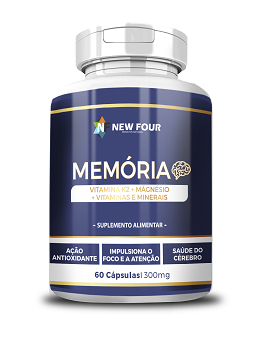 MEMORIA ( MAGNESIO ,VIT B3,VIT B6, VIT B9,VIT K2,FERRO, SELENIO) 60 CAPS NEW FOUR