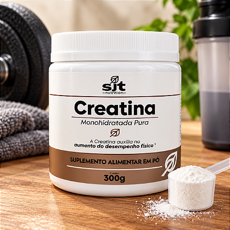 Creatina Monohidratada 100% Pura 300g - SJT