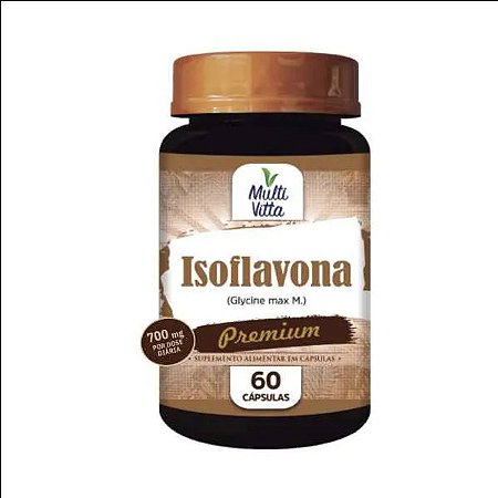Isoflavona 700mg 60 cápsulas - Multivitta