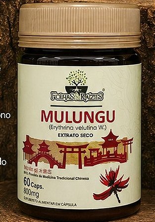 Mulungu 800mg 60 cápsulas - Folhas e Raízes