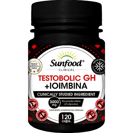 Testobolic GH + Iombina 120caps 3000mg - Sunfood