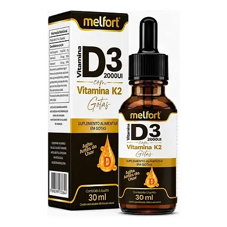 Vitamina D3 K2 Gotas 30ml - Melfort