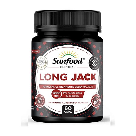Long Jack 2000mg 60 cápsulas - Sunfood