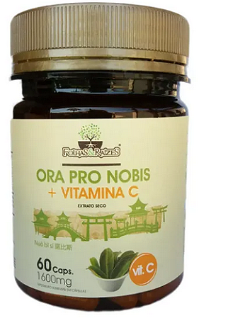 FOLHAS E RAIZES ORA PRO NOBIS + VIT C 60 CAPS