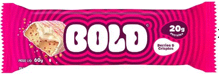 Barra Protéica Sabor Berries e Crispies 60g - Bold