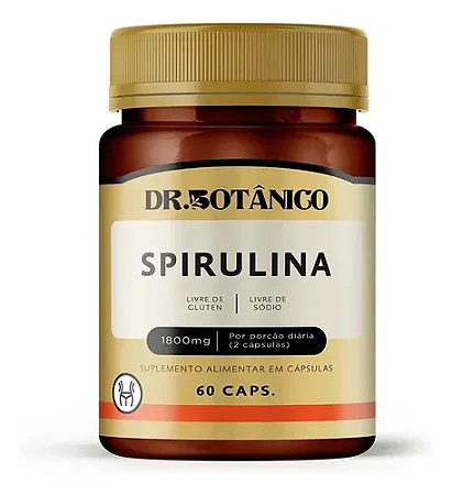 Spirulina 1800mg 60 Caps - Dr. Botânico