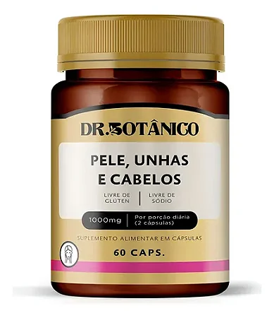 Pele, Unhas & Cabelos 1000mg 60 Caps - Dr. Botânico