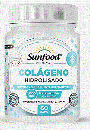 Colágeno Hidrolisado 1000 mg 60caps - Sunfood