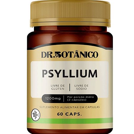 Psyllium 1200mg 60 cápsulas - Dr. Botânico