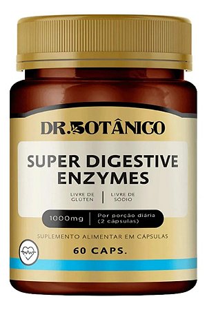 Super Digestive Enzymes 1000mg 60 cápsulas - Dr. Botânico