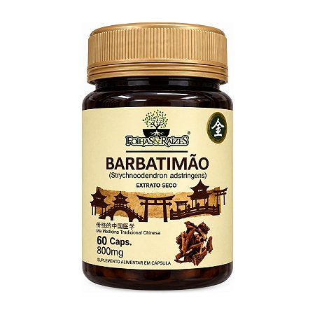 Barbatimão 800mg 60 cápsulas - Folhas e Raízes