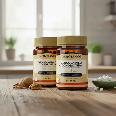 Glucosamina + Condroitina + Colágeno Tipo 2 60 Caps - Dr. Botânico