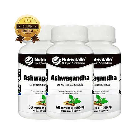 Nutrivitalle Ashwagandha 1000mg 60 caps